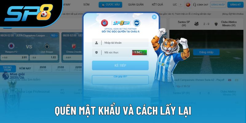 Cách lấy lại mật khẩu chẳng may quên