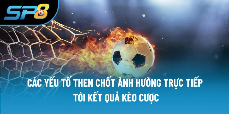 Các yếu tố then chốt ảnh hưởng trực tiếp tới kết quả kèo cược